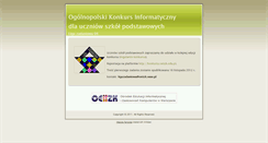 Desktop Screenshot of informatyka.oeiizk.waw.pl