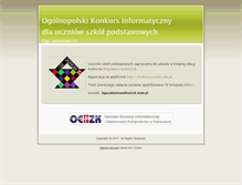 Tablet Screenshot of informatyka.oeiizk.waw.pl