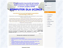 Tablet Screenshot of kdu.oeiizk.edu.pl