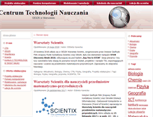 Tablet Screenshot of ctn.oeiizk.waw.pl